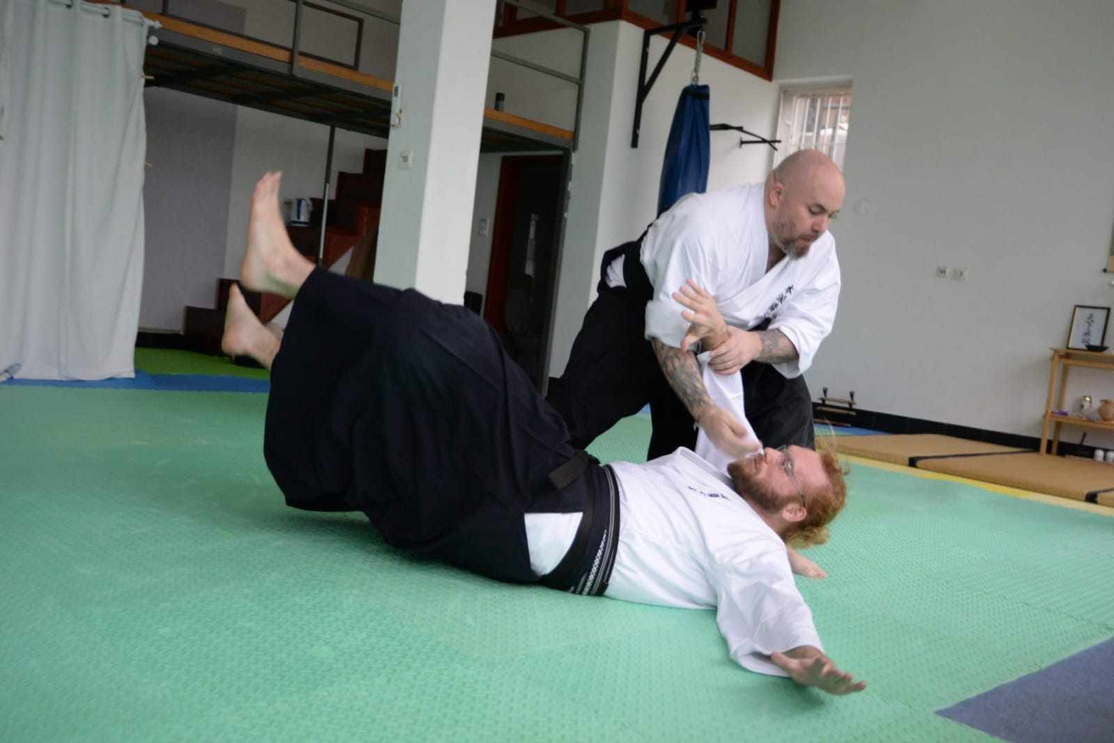 person practicing jujutsu