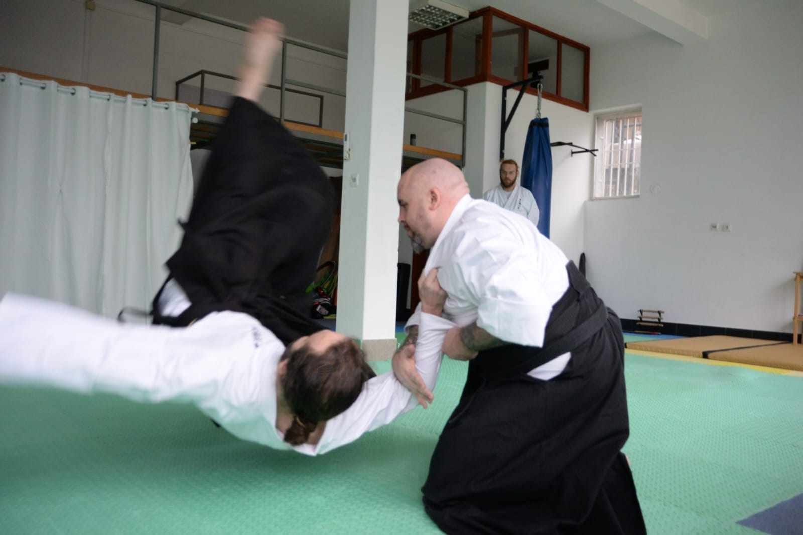 person practicing jujutsu