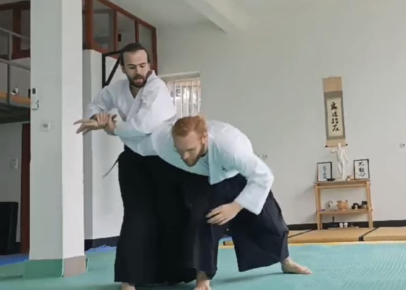 person practicing jujutsu