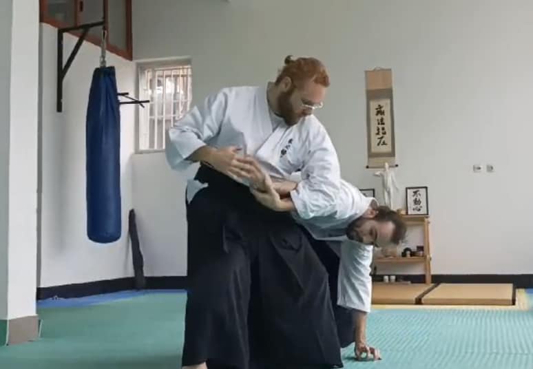 person practicing jujutsu