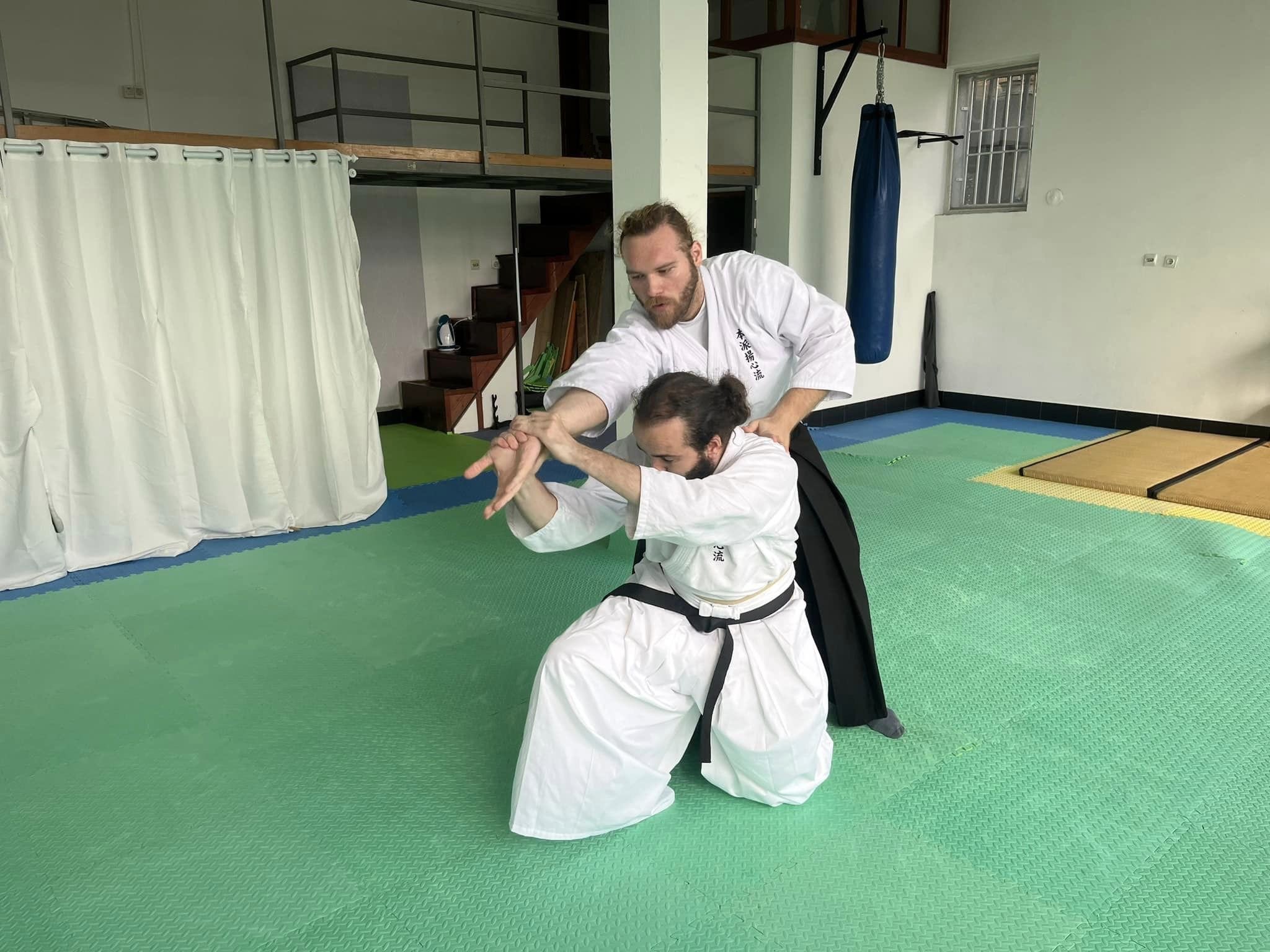 person practicing jujutsu