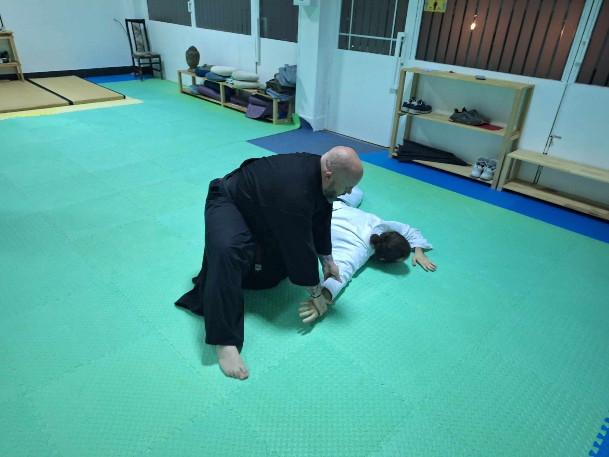 person practicing jujutsu